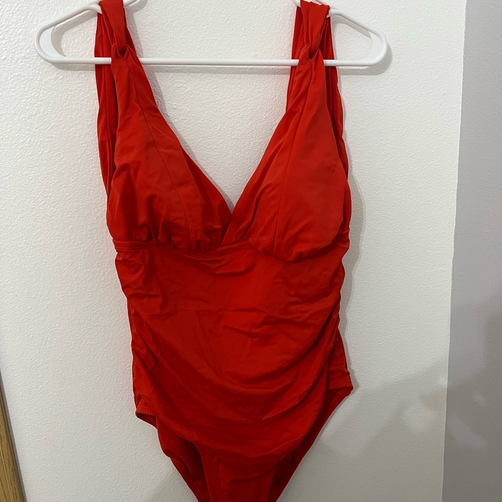 Red women’s swimsuit size L